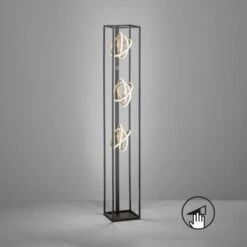 Lámpara De Pie LED Gisi, 3 Luces, Atenuable