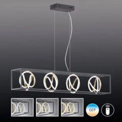 Lámpara Colgante LED Gisi, CCT, Atenuable, 4 Luces -Fischer & Honsel 10000906 2