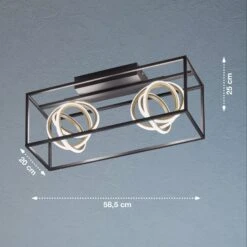 Plafón LED Gisi, CCT, 2 Luces -Fischer & Honsel 10003920 2
