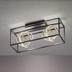 Plaf贸n LED Gisi, CCT, 2 Luces