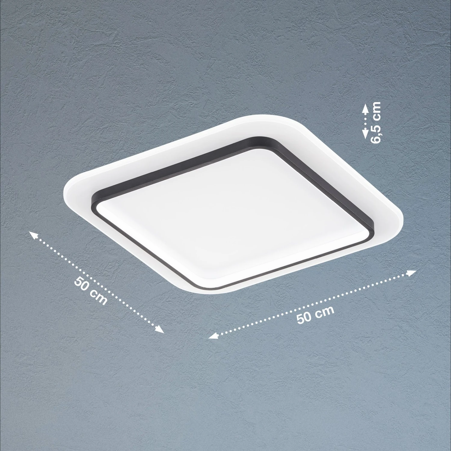 Plafón LED Blithe, 50x50cm Cuadrado 3 Plafón LED Blithe, 50x50cm Cuadrado - Imagen 3