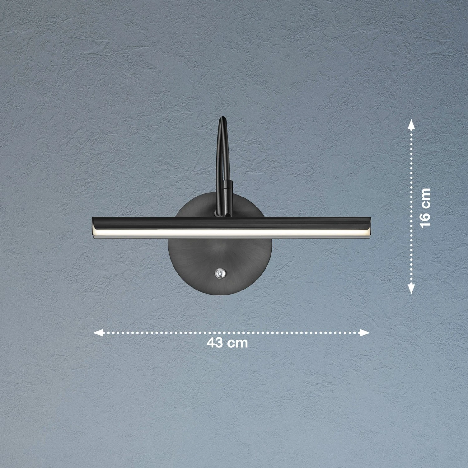 Aplique LED Nami Con Interruptor, CCT, Negro Arena 4 Aplique LED Nami Con Interruptor, CCT, Negro Arena - Imagen 4