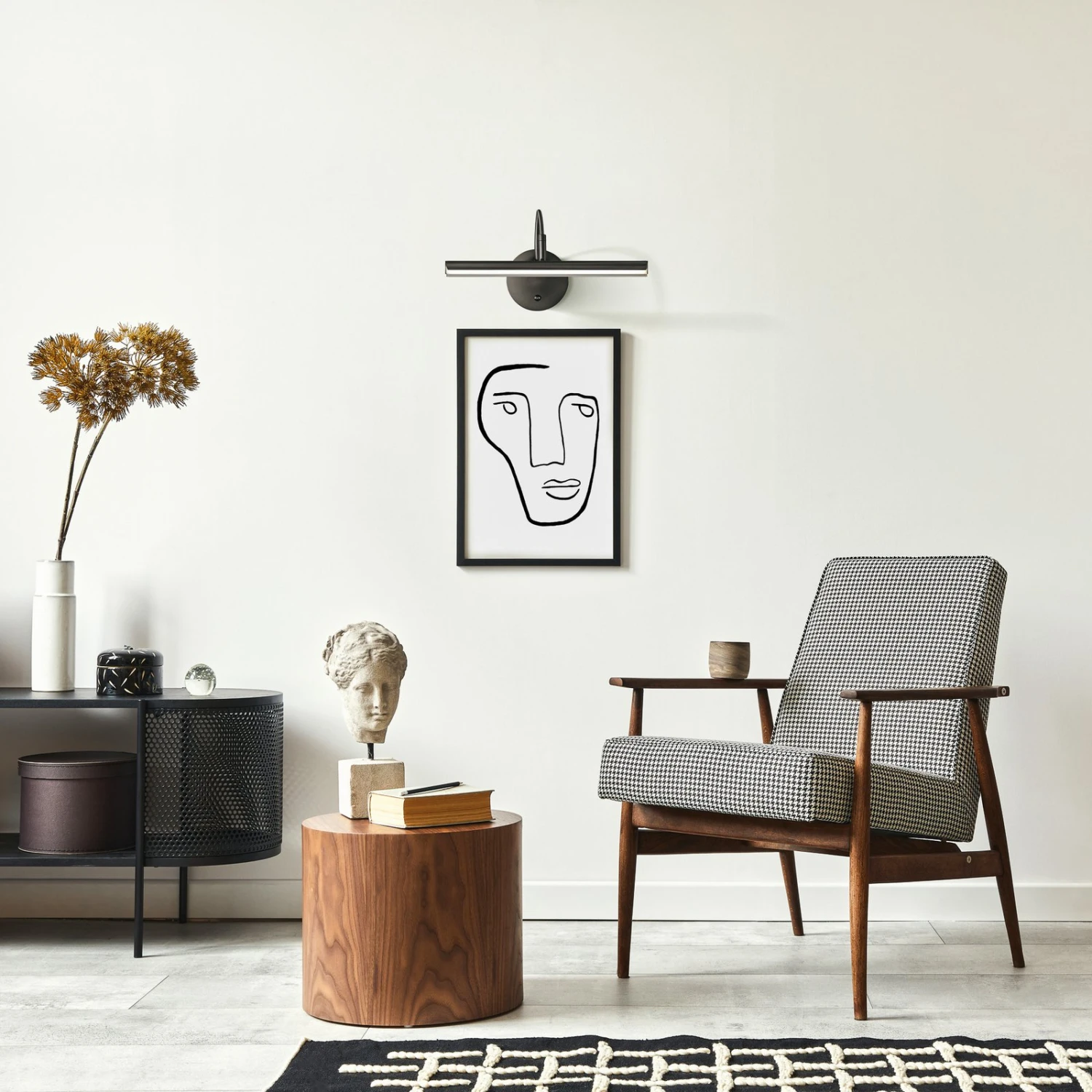 Aplique LED Nami Con Interruptor, CCT, Negro Arena 5 Aplique LED Nami Con Interruptor, CCT, Negro Arena - Imagen 5