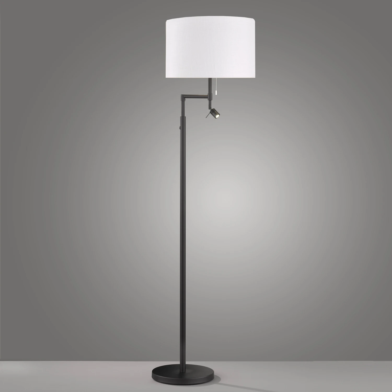 Lámpara Pie Teramo Brazo Lectura, Pantalla Blanca 3 Lámpara Pie Teramo Brazo Lectura, Pantalla Blanca - Imagen 3