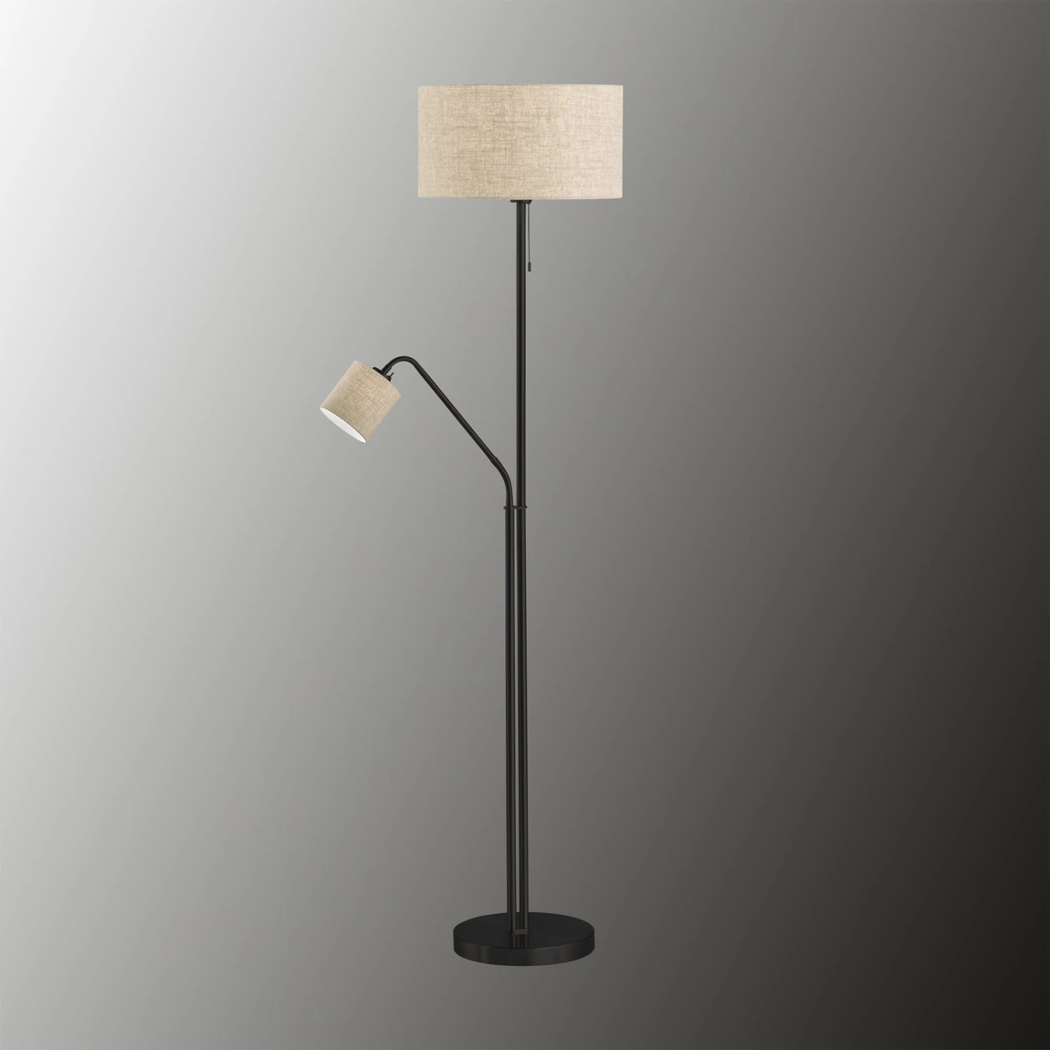 Lámpara De Pie Lotti De Lectura Pantallas Textiles 2 Lámpara De Pie Lotti De Lectura Pantallas Textiles - Imagen 2