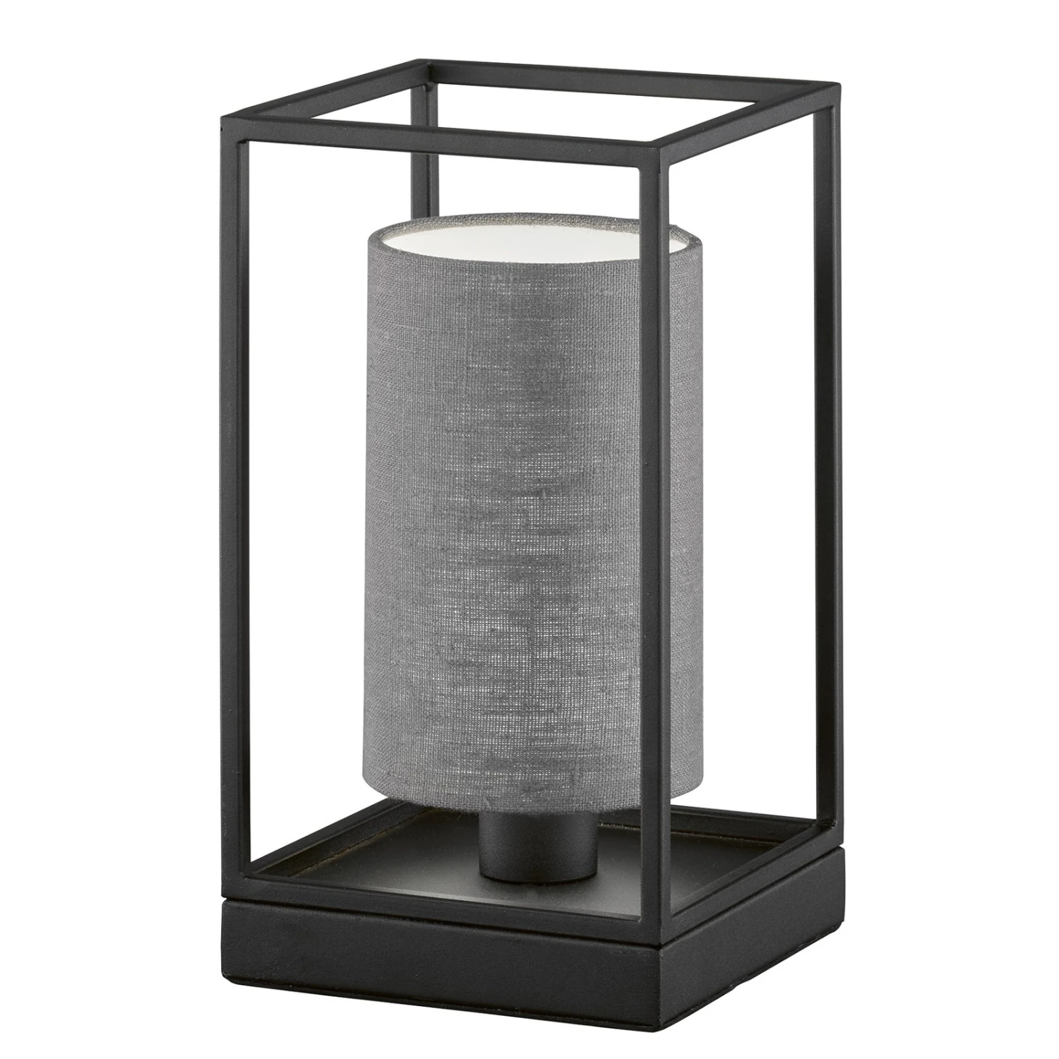 Lámpara De Mesa Gilli Pantalla De Lino Gris 1 Lámpara De Mesa Gilli Pantalla De Lino Gris