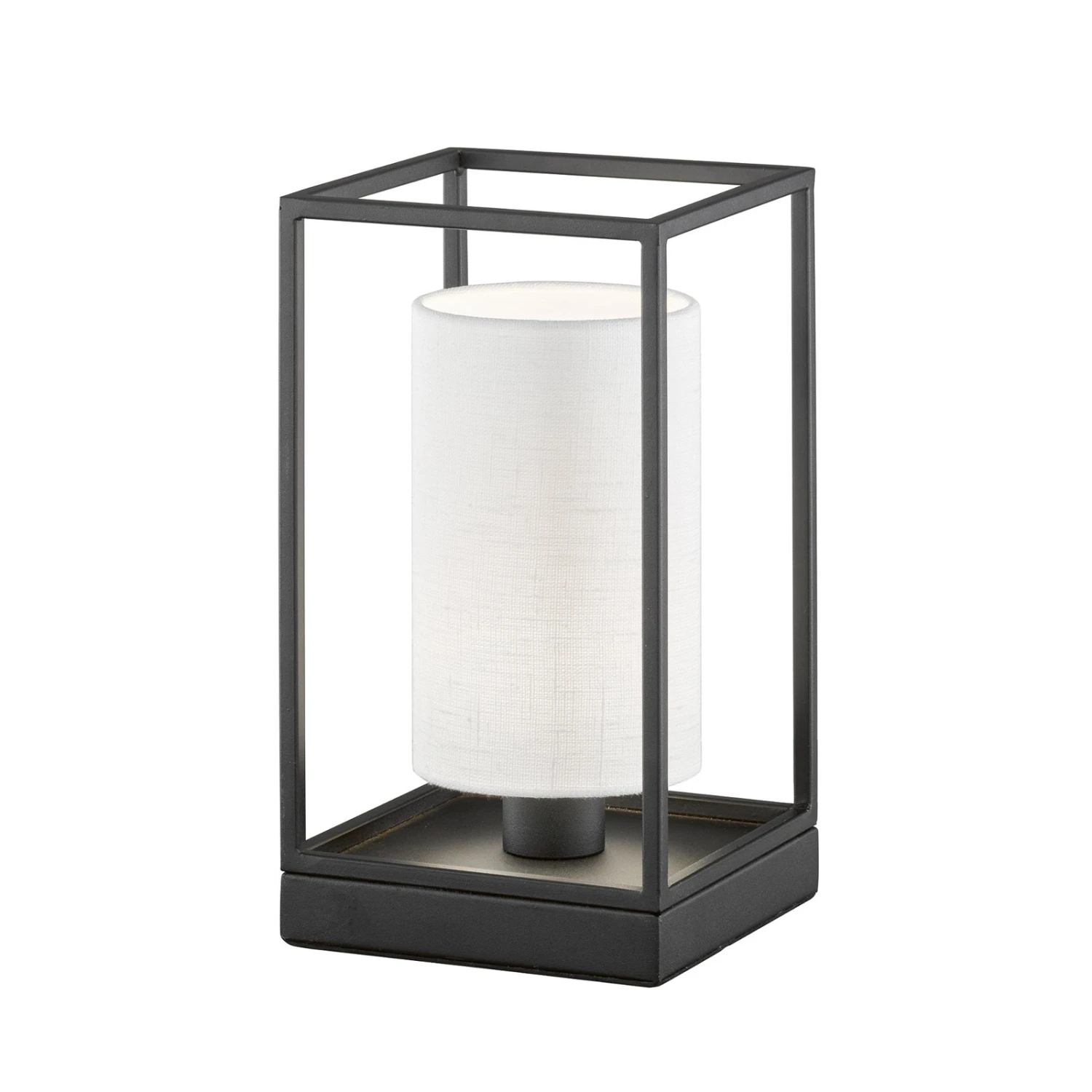 Lámpara De Mesa Gilli Con Pantalla De Lino Blanco 2 Lámpara De Mesa Gilli Con Pantalla De Lino Blanco - Imagen 2