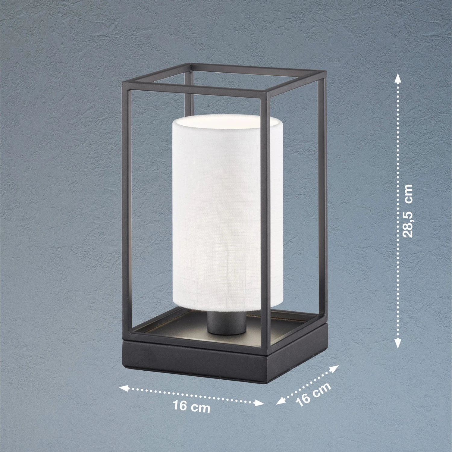 Lámpara De Mesa Gilli Con Pantalla De Lino Blanco 4 Lámpara De Mesa Gilli Con Pantalla De Lino Blanco - Imagen 4