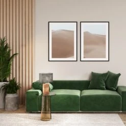 Lámpara De Mesa Bronco Pantalla De Lino Alto 50 Cm