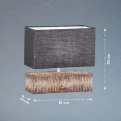 Lámpara De Mesa Hauke Pantalla De Lino 18x13 Cm 7 Lámpara De Mesa Hauke Pantalla De Lino 18x13 Cm -Fischer & Honsel 10004440 3