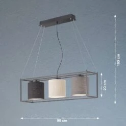Lámpara Colgante Gilli, 3 Luces 7 Lámpara Colgante Gilli, 3 Luces -Fischer & Honsel 10004450 3