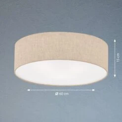 Plafón Textil Thor Ø 60cm 5 Plafón Textil Thor Ø 60cm -Fischer & Honsel 10010433 2