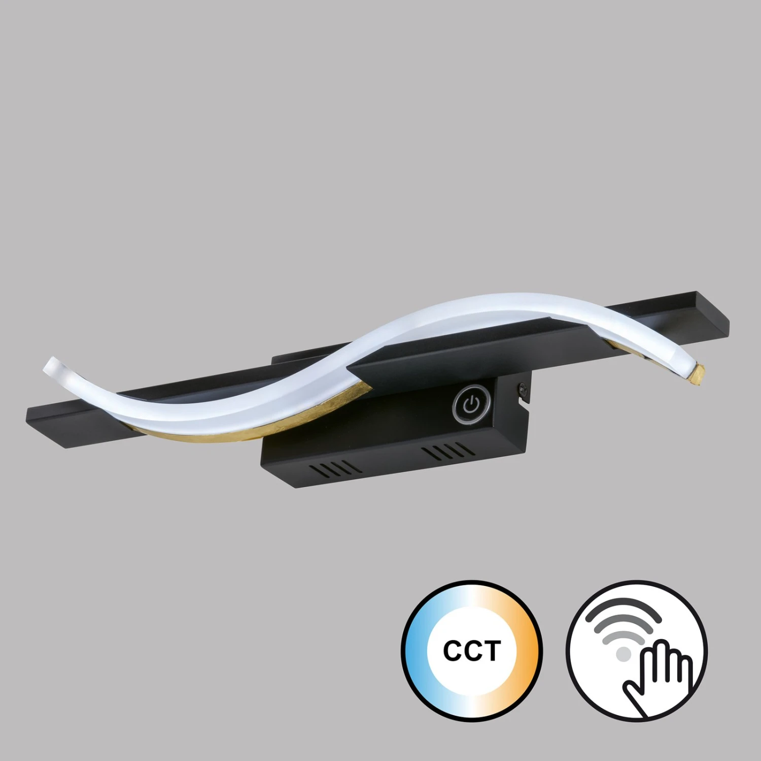 Aplique LED Bridge Sensor De Gestos Dim CCT Negro 2 Aplique LED Bridge Sensor De Gestos Dim CCT Negro - Imagen 2