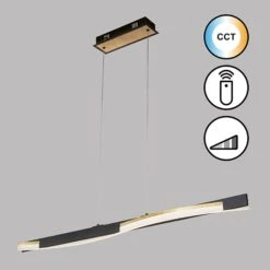 Colgante LED Bridge Control Remoto Dim CCT Negro
