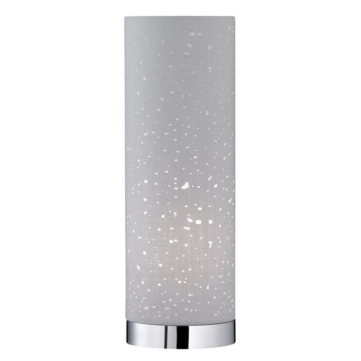 Lámpara De Mesa Thor, Altura 35 Cm, Gris/cromo 1 Lámpara De Mesa Thor, Altura 35 Cm, Gris/cromo