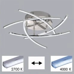 Lámpara LED De Techo Cross Tunable White 5 Luces 12 Lámpara LED De Techo Cross Tunable White 5 Luces -Fischer & Honsel 4581570 2