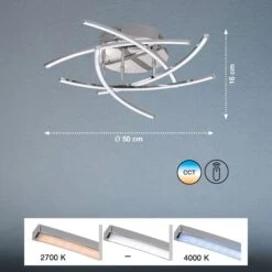 Lámpara LED De Techo Cross Tunable White 5 Luces 14 Lámpara LED De Techo Cross Tunable White 5 Luces -Fischer & Honsel 4581570 4