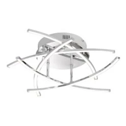 Lámpara LED De Techo Cross 5 Luces, Cromo 15 Lámpara LED De Techo Cross 5 Luces, Cromo -Fischer & Honsel 4581571 5