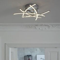 Lámpara LED De Techo Cross 5 Luces, Cromo 17 Lámpara LED De Techo Cross 5 Luces, Cromo -Fischer & Honsel 4581571 7