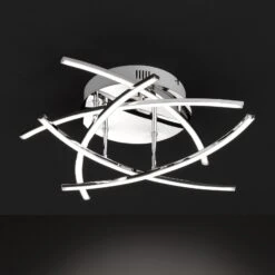 Lámpara LED De Techo Cross 5 Luces, Cromo 18 Lámpara LED De Techo Cross 5 Luces, Cromo -Fischer & Honsel 4581571 8