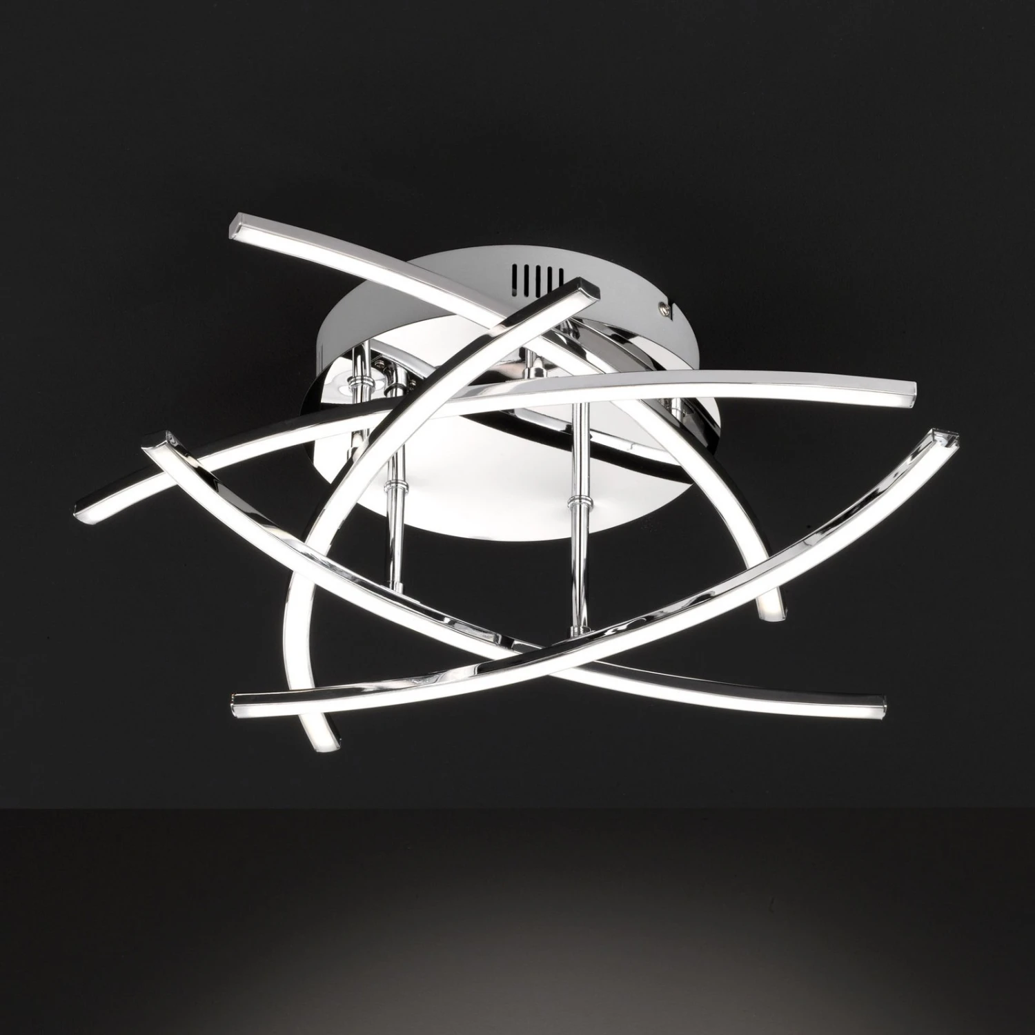 Lámpara LED De Techo Cross 5 Luces, Cromo 9 Lámpara LED De Techo Cross 5 Luces, Cromo - Imagen 9