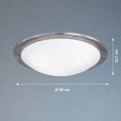 Plafón Nantes, Ø 50 Cm, Níquel Envejecido -Fischer & Honsel 4581576 3