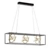 Lámpara Colgante LED Gesa Jaula De Metal, 3 Luces