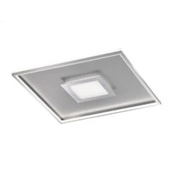 Lámpara De Techo LED Bug Cuadrada, Cromo 60x60cm