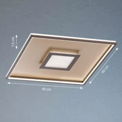 Lámpara LED De Techo Bug Cuadrada, óxido 40x40cm -Fischer & Honsel 4581663 5