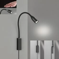 Aplique LED Sten Con Control Por Gestos, Negro -Fischer & Honsel 4581673 14