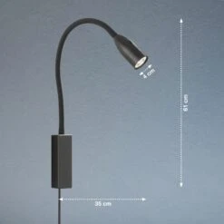 Aplique LED Sten Con Control Por Gestos, Negro -Fischer & Honsel 4581673 16