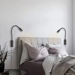 Aplique LED Sten Con Control Por Gestos, Negro