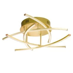 Plafón LED Cross Tunable White, 5 Luces, Latón 10 Plafón LED Cross Tunable White, 5 Luces, Latón -Fischer & Honsel 4581862 2