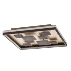 Plafón LED Rico, Regulable, Angular, Marrón -Fischer & Honsel 4581870 2