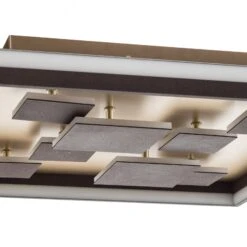 Plafón LED Rico, Regulable, Angular, Marrón -Fischer & Honsel 4581870 4