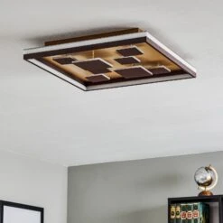Plafón LED Rico, Regulable, Angular, Marrón -Fischer & Honsel 4581870 9