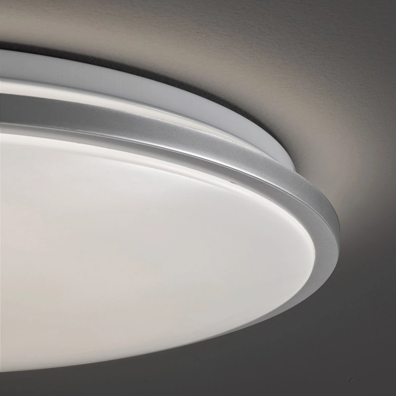 Plafón LED Jaso, Atenuable, Ø 40 Cm, Plata 6 Plafón LED Jaso, Atenuable, Ø 40 Cm, Plata - Imagen 6