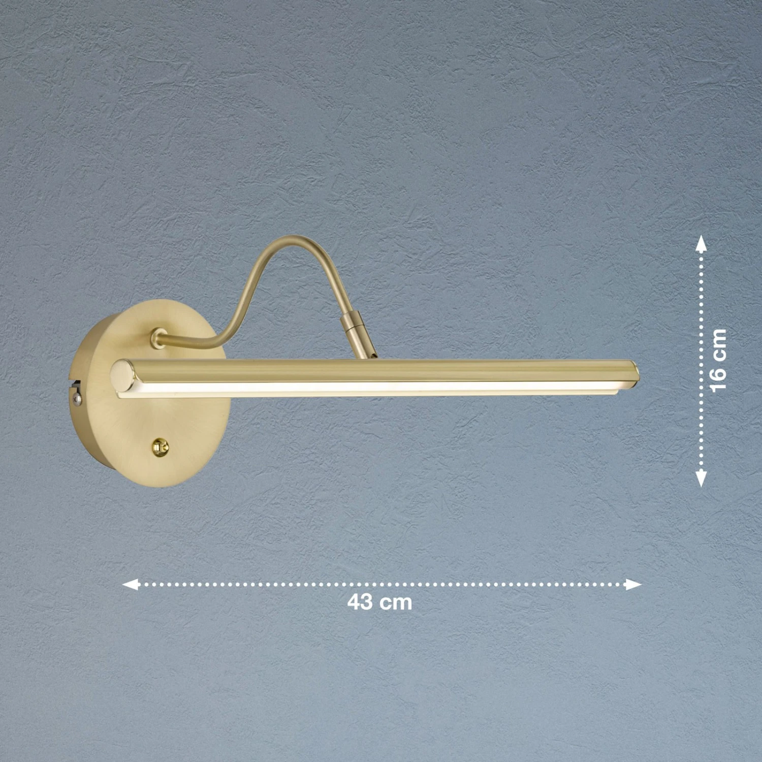Aplique LED Nami Con Interruptor, Color Latón 9 Aplique LED Nami Con Interruptor, Color Latón - Imagen 9