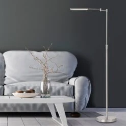 Lámpara De Pie LED Nami Dimmer De Pie Color Níquel -Fischer & Honsel 4581879 10