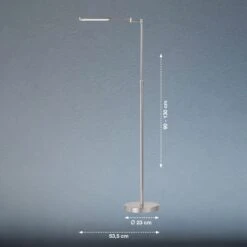 Lámpara De Pie LED Nami Dimmer De Pie Color Níquel -Fischer & Honsel 4581879 16