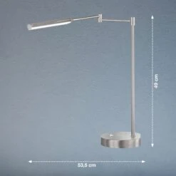 Lámpara Mesa LED Nami, Atenuable, Color Níquel 5 Lámpara Mesa LED Nami, Atenuable, Color Níquel -Fischer & Honsel 4581881 2