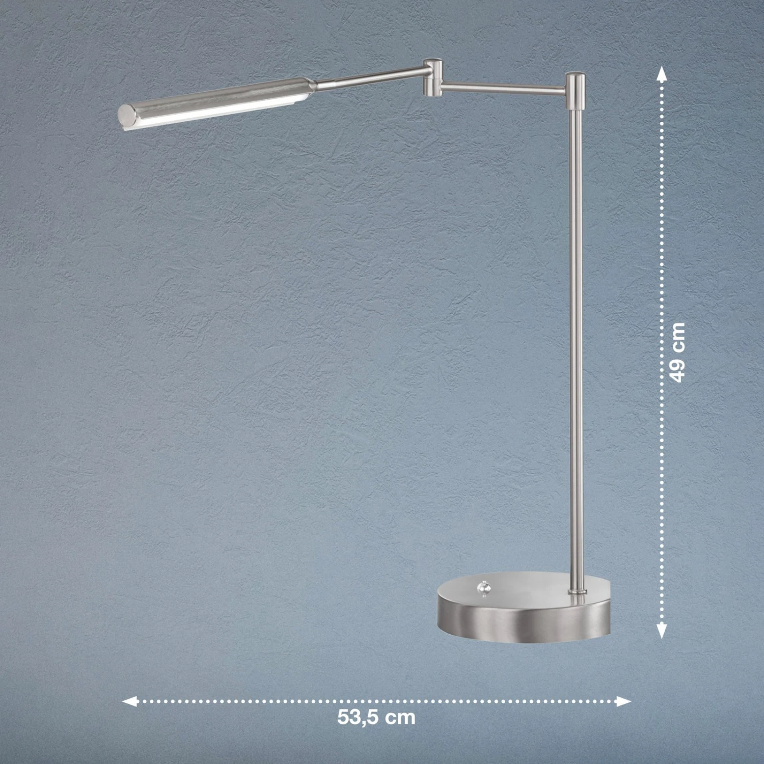 Lámpara Mesa LED Nami, Atenuable, Color Níquel 3 Lámpara Mesa LED Nami, Atenuable, Color Níquel - Imagen 3