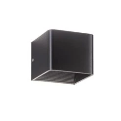 Aplique LED Dan, Anodizado Negro