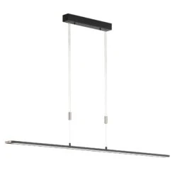 Lámpara Colgante LED Metz TW CCT Largo 160cm Negro