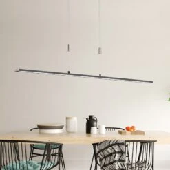 Lámpara Colgante LED Metz TW CCT Largo 160cm Negro -Fischer & Honsel 4581892 5