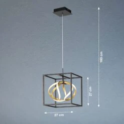 Lámpara Colgante LED Gesa Con Jaula Metálica 1 Luz 11 Lámpara Colgante LED Gesa Con Jaula Metálica 1 Luz -Fischer & Honsel 4581893 5