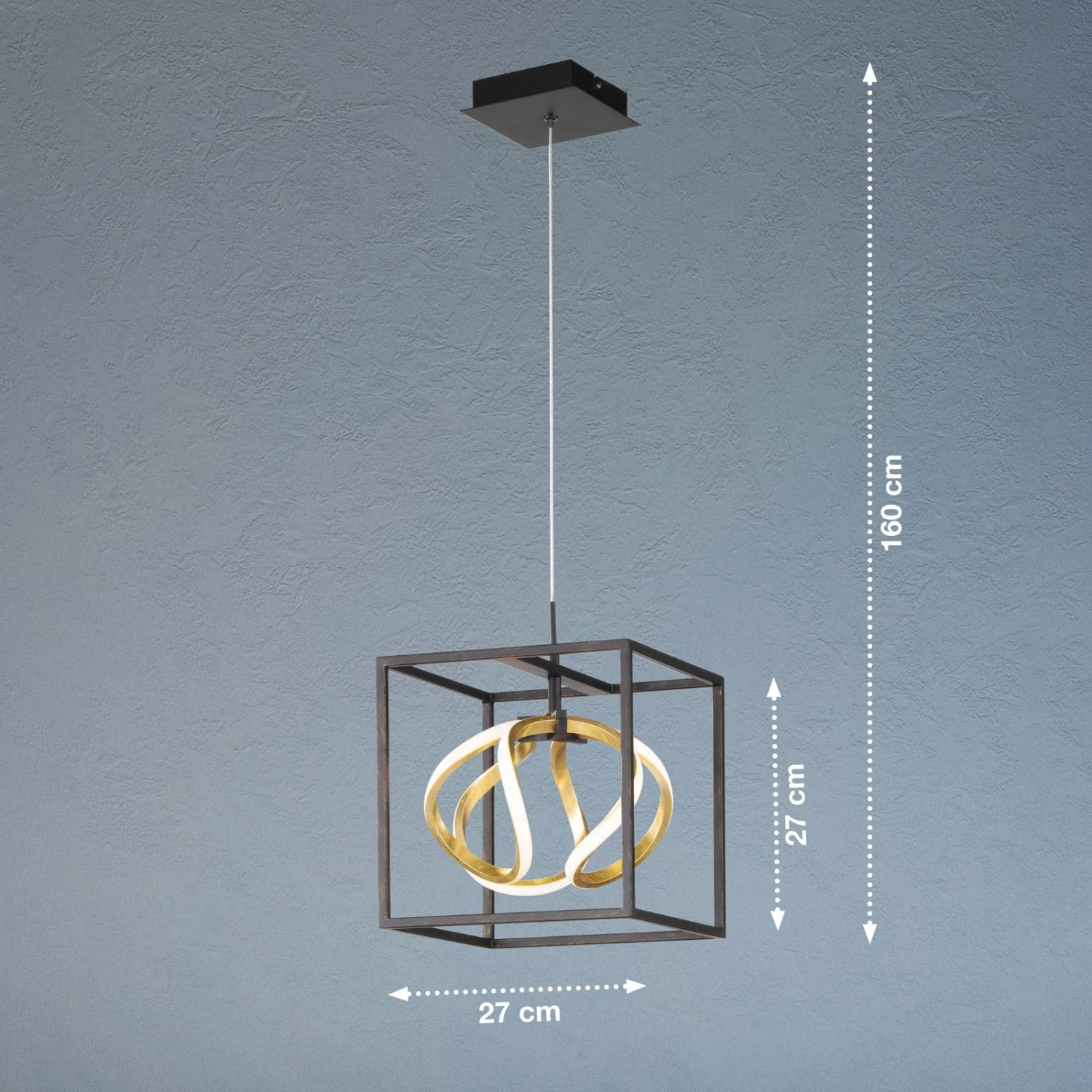 Lámpara Colgante LED Gesa Con Jaula Metálica 1 Luz 6 Lámpara Colgante LED Gesa Con Jaula Metálica 1 Luz - Imagen 6