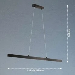 Lámpara Colgante LED Orell, Extraíble, Antracita -Fischer & Honsel 4581894 4