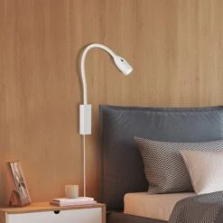 Aplique LED Sten Con Control Por Gestos, Blanco