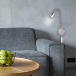 Aplique LED Lovi Níquel Mate